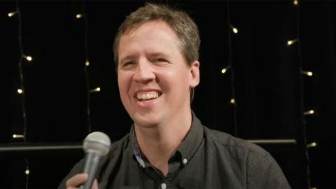 Wimpy Kid series author Jeff Kinney on a panel discussion